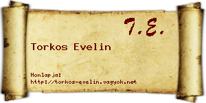 Torkos Evelin névjegykártya