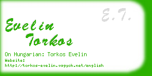 evelin torkos business card